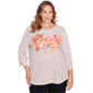 Women''s Ruby Rd. Must Haves Ii Fall Harvest Striped Knit Top - image 1