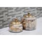 9th & Pike® Gold Smoked Glass Jars - Set of 2 - image 2
