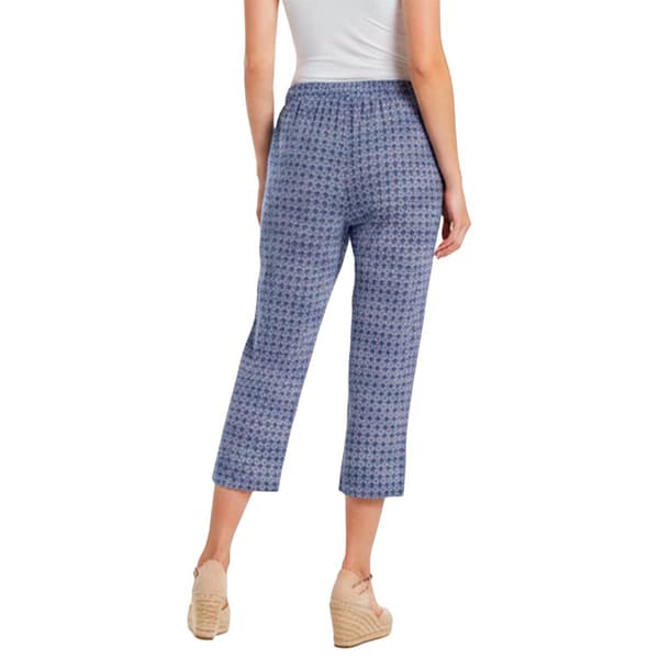 Petite Emily Daniels Pull On Geometric Side Slit Capris
