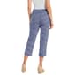 Petite Emily Daniels Pull On Geometric Side Slit Capris - image 2