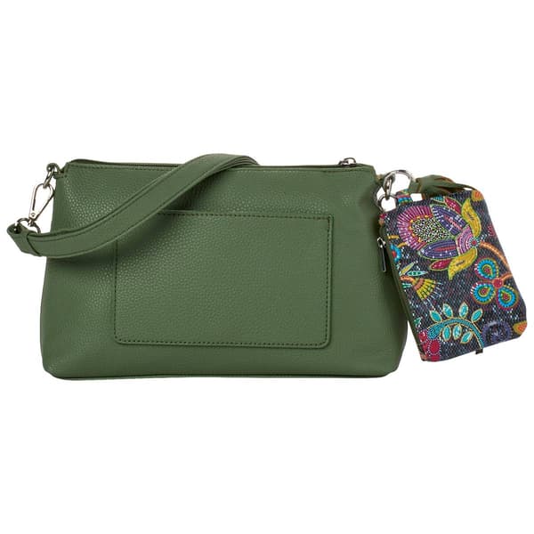 Womens Julia Buxton Tess Crossbody w/ Coin Purse & Tassel