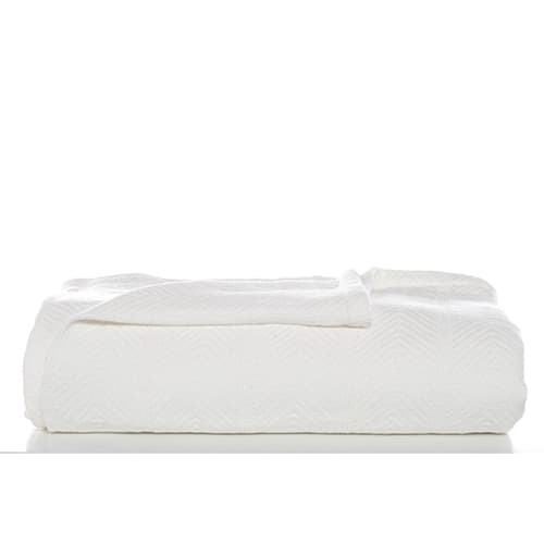 Eddie Bauer Herringbone Woven Blanket - White - image 