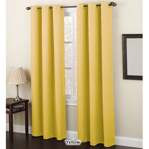 Montego Woven Bronze Grommet Curtain Panel