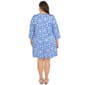 Plus Size Ruby Rd. 3/4 Sleeve Floral Abstract Shift Dress - image 2