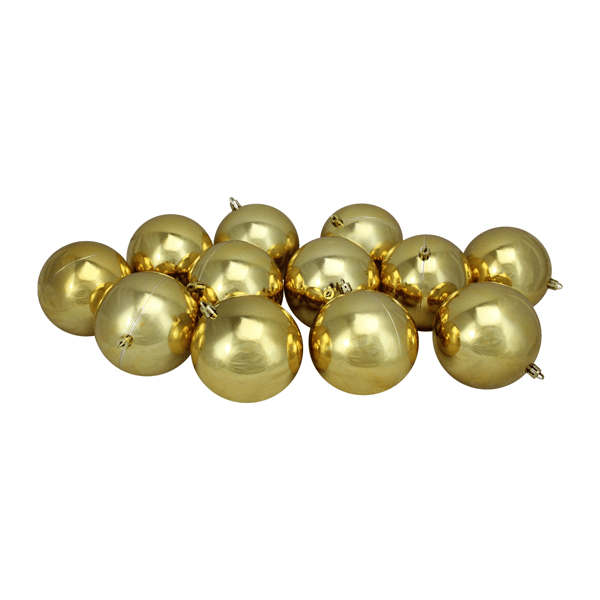 Northlight Shiny Vegas 12ct. Shatterproof Ornaments