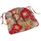 Jordan Manufacturing Floral Chair Cushion - Taupe/Rust - image 1