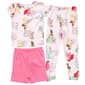 Girls Disney Princess 3pc. Tee & Shorts/Pants Pajama Set - image 1