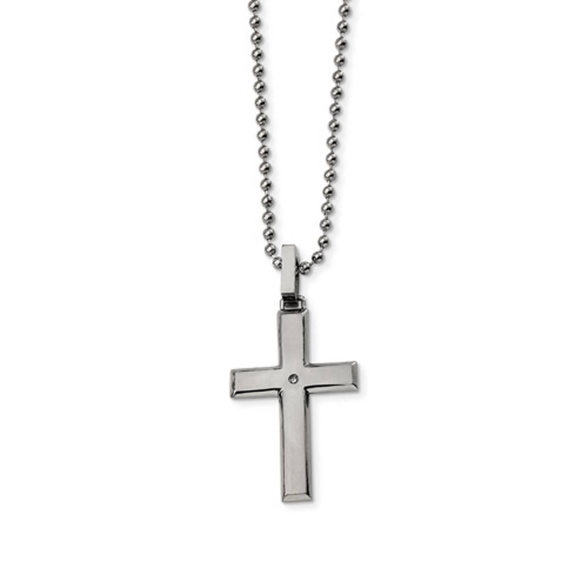 Mens Gentlemen’s Classics™ Diamond Accented Cross...