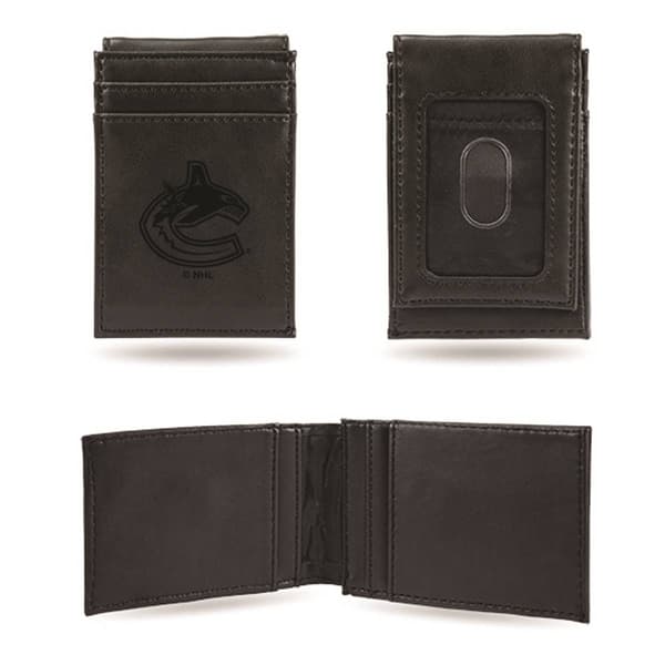 Mens NHL Vancouver Canucks Faux Leather Front Pocket Wallet - image 