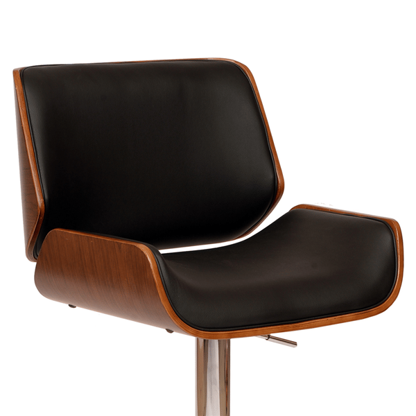 Armen Living London Faux Leather Adjustable Barstool