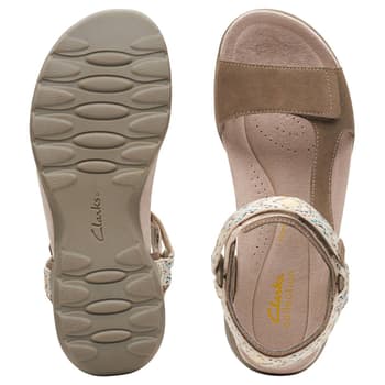 Womens Clarks® Collections Amanda Step Strappy Sandals - Boscov's