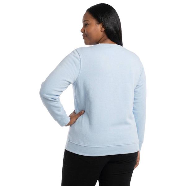 Plus Size Hasting & Smith Long Sleeve Embroidered Tree Sweatshirt