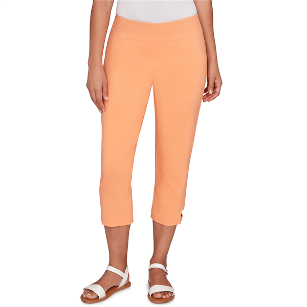 Womens Heart''s of Palm All Sun And Games Solid Tech Stretch Capr