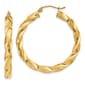 Gold Classics&#40;tm&#41; 14kt. Light Twisted Hoop Earrings - image 1