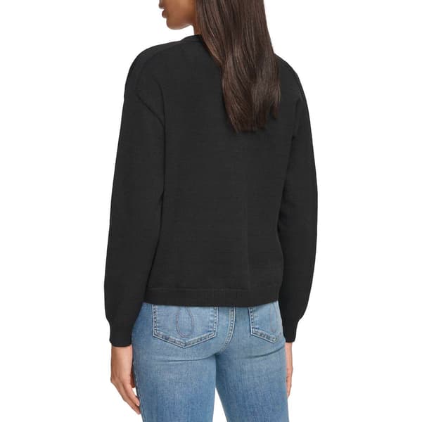 Womens Calvin Klein Long Sleeve Solid Open Cardigan