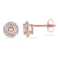 Gemstone Classics(tm) 10kt. Rose Gold Morganite Stud Earrings - image 1