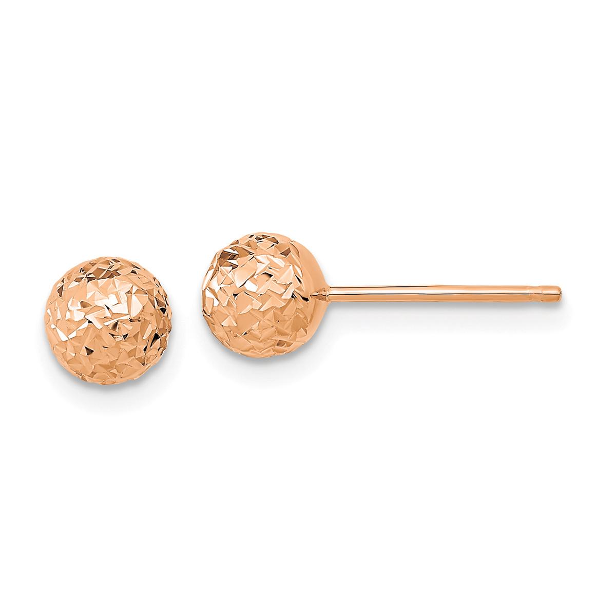 Gold Classics™ 14kt. Rose Gold 6mm Ball Stud Earrings