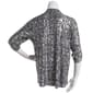 Plus Size Emily Daniels 3/4 Sleeve Foil Medallion Button Down - image 2