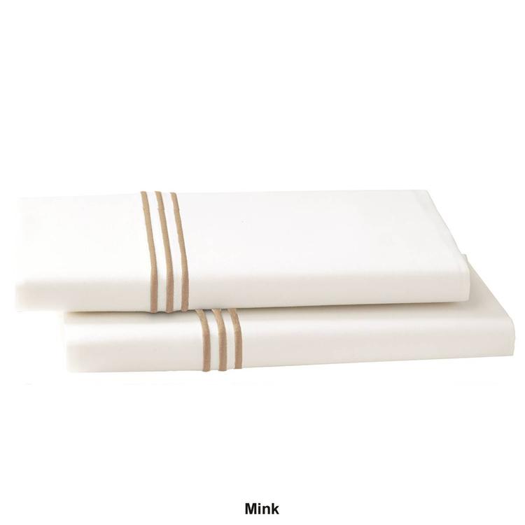 Cassadecor 300 TC Embroidered Triple Line Bedding Pillowcase Set
