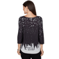 Womens Ruby Rd. Happy Holidays Santa''s Sleigh Scenic Tee - image 2