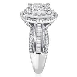 Diamond Classics™ White Gold 1ctw. Cluster Bridal Ring