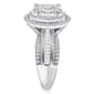 Diamond Classics™ White Gold 1ctw. Cluster Bridal Ring - image 5