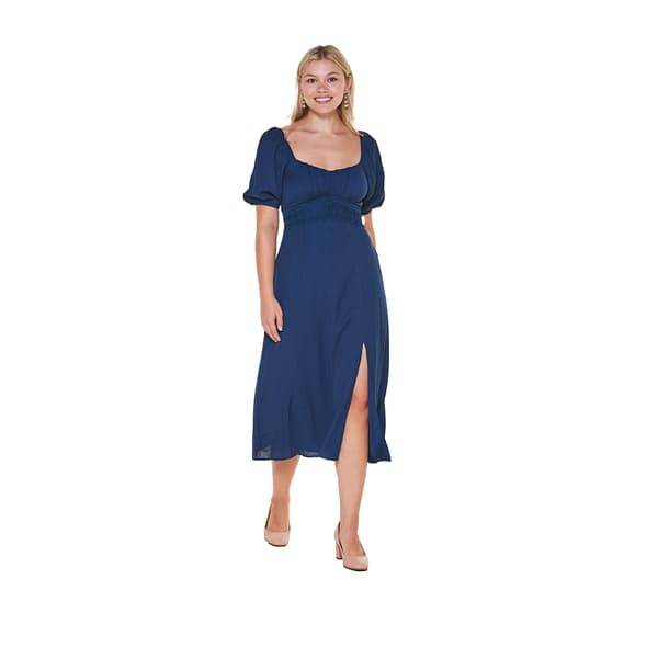 Juniors Trixxi Tidal A-Line Midi Dress - image 