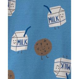 Toddler Boy Carter''s® 4pc. Milk & Cookies Sung Fit Pajama Set