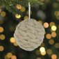Northlight 3.75in. Beige Woven Yarn Ball Christmas Ornament - image 2