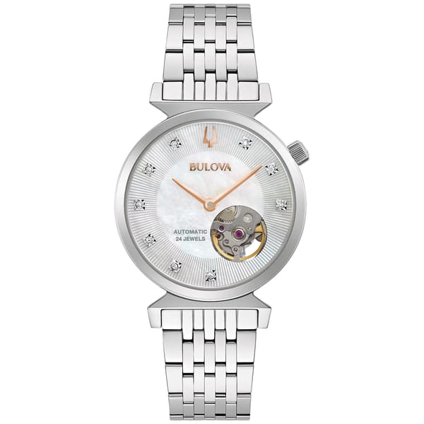 Womens Bulova Regatta Automatic Diamond Accent Watch - 96P222 - image 