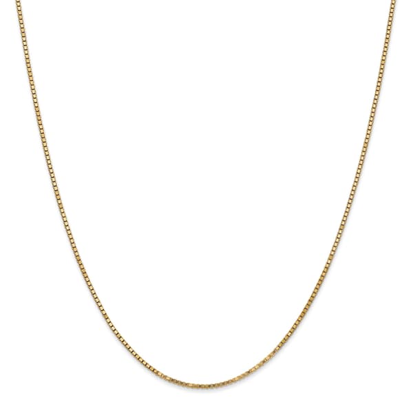 Gold Classics&#40;tm&#41; 1.3mm. 14kt. Gold Box Chain Necklace - image 