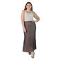 Plus Size 24/7 Comfort Apparel Double Layer Maxi Skirt - image 1