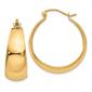 Gold Classics&#40;tm&#41; 14kt. Tapered 28x23mm Hoop Earrings - image 1