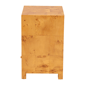 bali & pari Camira Modern Real Burl Wood 1-Drawer Nightstand - image 4