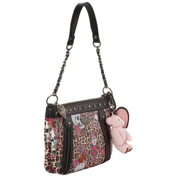 Ed Hardy Eve Cheetah Shoulder Bag