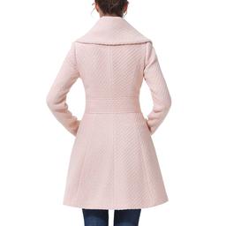 Womens BGSD Fit & Flare Boucle Wool Coat