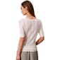 Womens Calvin Klein Short Sleeve Scoop Neck Pointelle Sweater - image 2