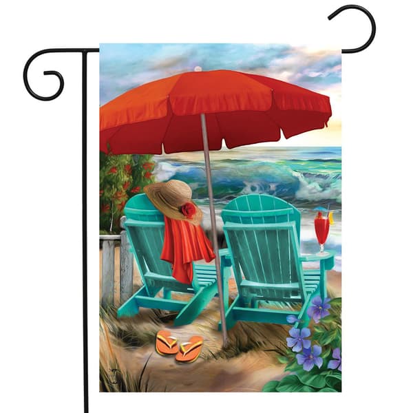 Briarwood Lane Beach Life Summer Garden Flag - image 