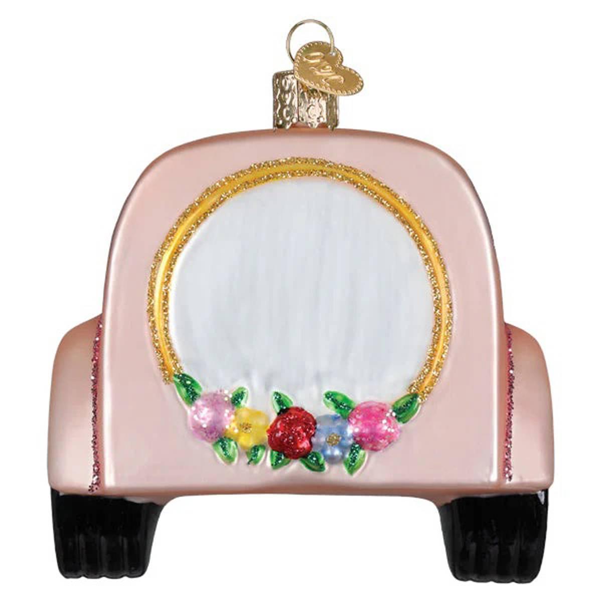 Old World Christmas Just Married Magic Glass Ornament