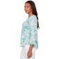 Petite Ruby Rd. Renaissance Romance 3/4 Ruffle Sleeve Blouse - image 3