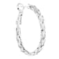 Fine Silver Plated 30mm Braided Hoop Earrings - image 2