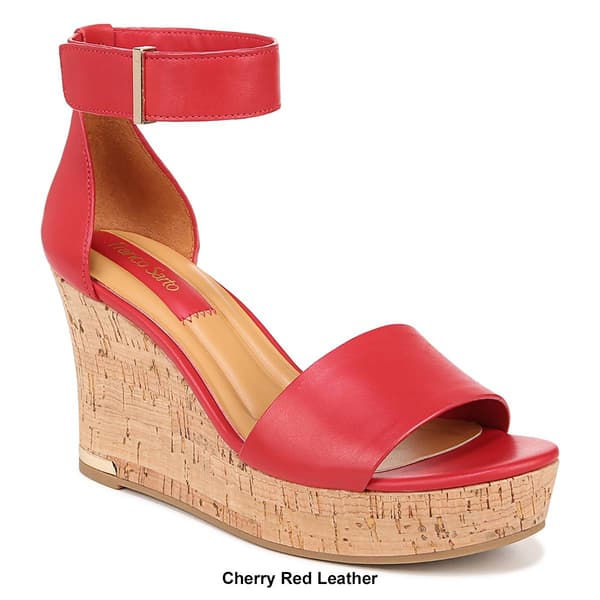 Womens Franco Sarto Clemens Cork Wedge Sandals