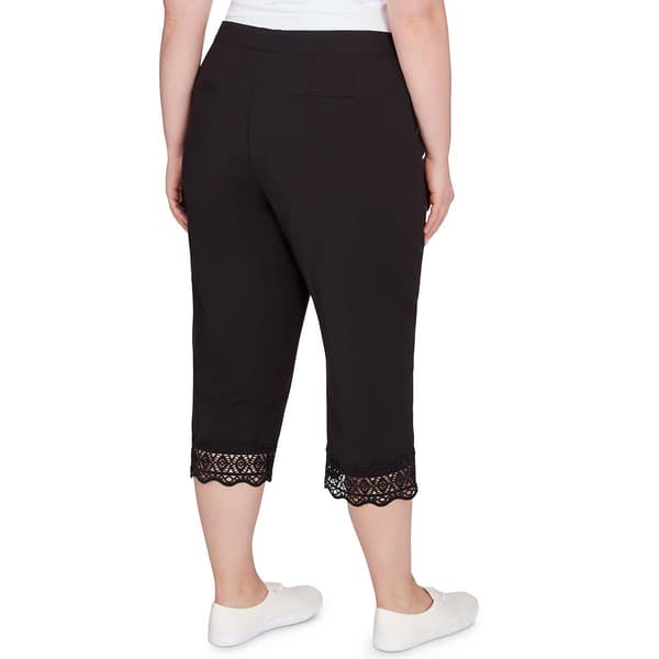 Plus Size Ruby Rd. Pattern Play Alternative Capris w/Lace Hem Boscov's