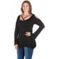 Plus Size 24/7 Comfort Apparel Criss Cross Cold Shoulder Top - image 3