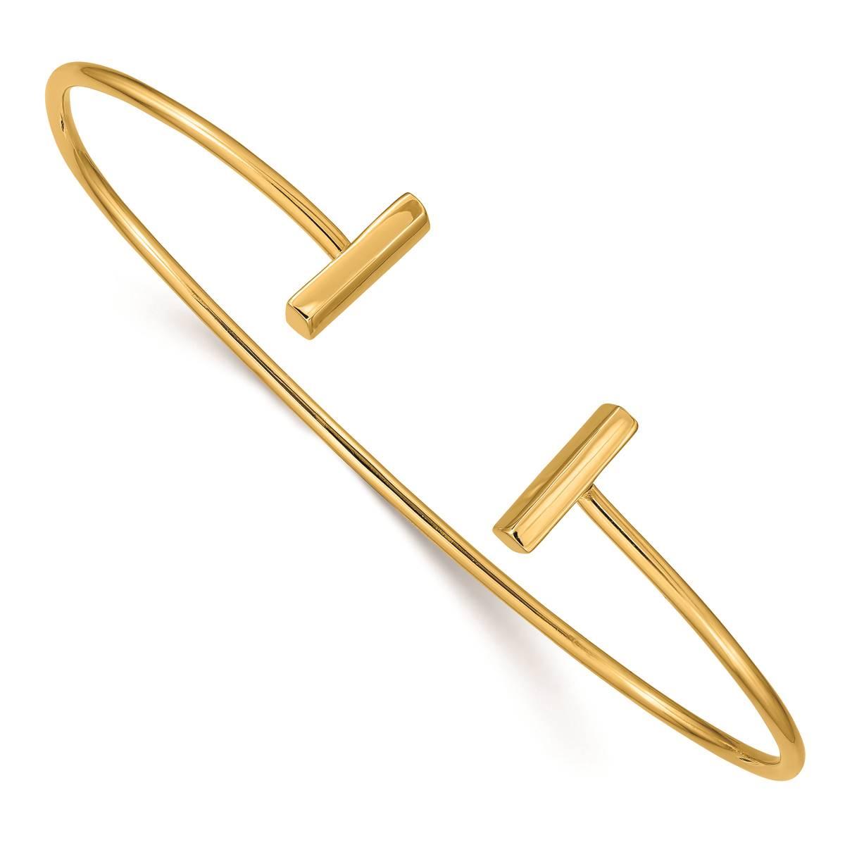 Gold Classics™ 14kt. Gold Flexible Bar Bangle