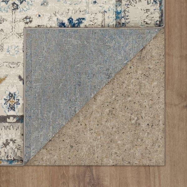 Mohawk Home Waldorf Grey/Dark Blue Area Rug