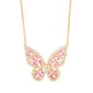 Gold Plated Cubic Zirconia Butterfly Necklace - image 1