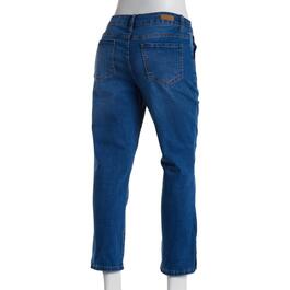 Petite Bleu Denim Denim Jean w/Ankle Side Slit & Pockets