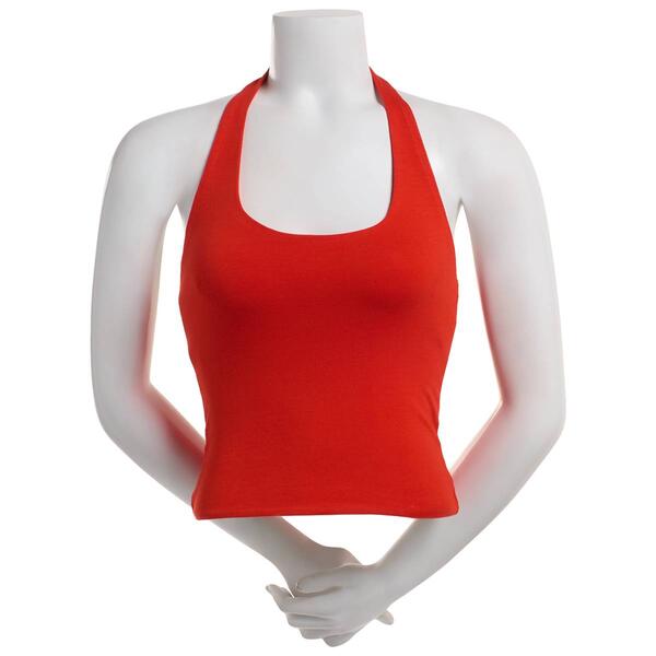 Juniors Derek Heart Doble Layered Cropped Halter Top - image 