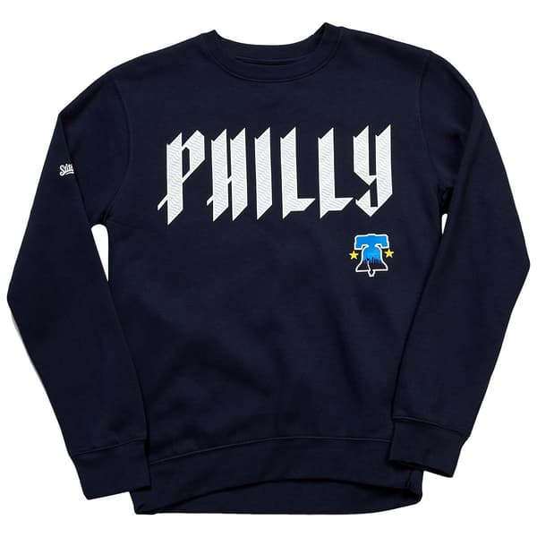 Mens Phillies City Connect Crew Neck Sweatshirt - image 